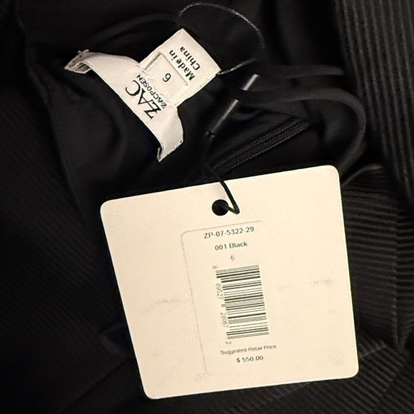 Zac Posen Black Cutout Back Tie Cocktail Dress | NWT | Size 4 | Retail $550 - Picture 5 of 5